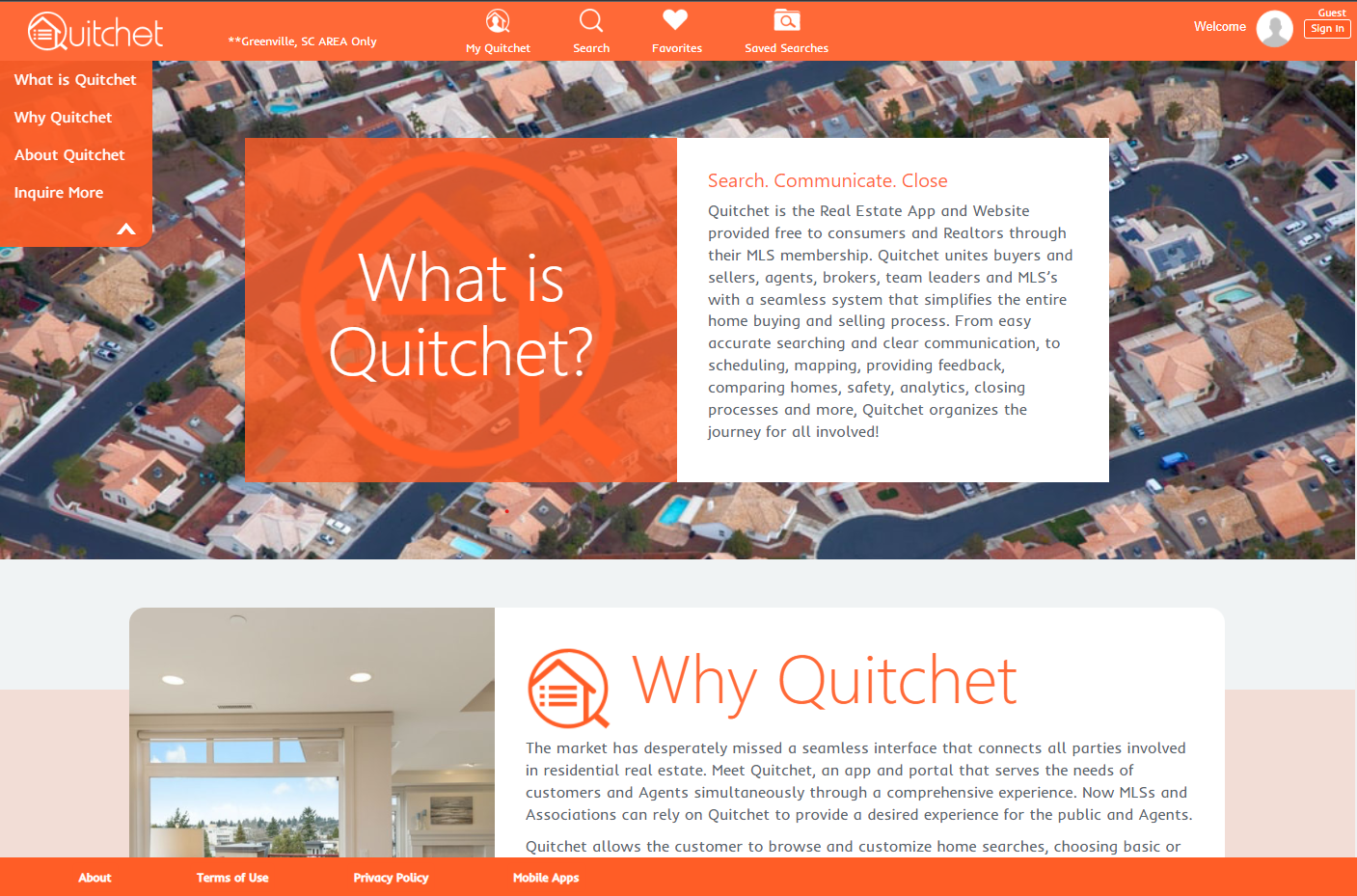 Quitchet.com About and FAQ pages